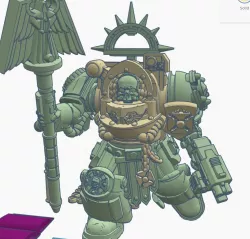 Space Marine Chaplain Terminator (now with rivets)