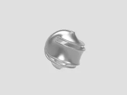 Sphericon - hexagon based sphere - treat bulged in- rolling functional sculpture