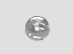Sphericon - hexagon based sphere - treat bulged out - rolling functional sculpture 