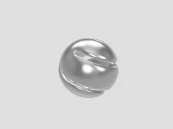 Sphericon - hexagon based sphere - treat bulged- rolling functional sculpture 