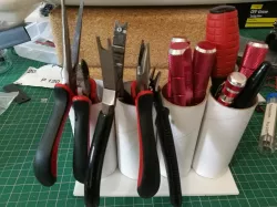 Toilet paper tool holder