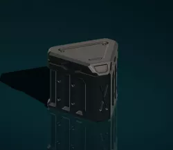 Triangle box for tabletop stuff