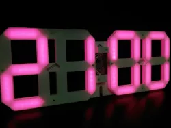 ws2812b LED wall and desktop clock (144LEDs/m 5LEDs/segment)