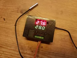 3$ 12v Dual LED Digit Temperature Controller Thermostat Housing (Relay Cycle Timing Delay)