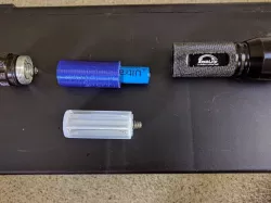 3 AAA LED flashlight 14500 battery adapter