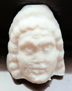 3rd Century AD Roman stone head at Lancaster Museum