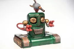 alfred the smiling vintage robot