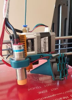 AutoLevel Probe Mount + Fan Duct for Geeetech I3 ProB
