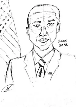 Barack Obama 3D Art
