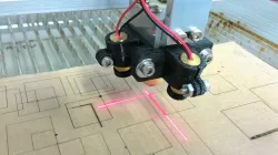 Cross-pointer for a DIY CO2 laser cutter