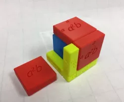 Cube Model for (a+b)^3