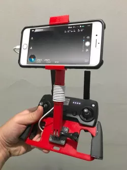 DJI Mavic Air Phone Remote Controller Stand/Mount for iPhone 8 Plus with UAG Pathfinder Case