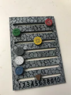 Gloomhaven element table + Round tracker - Won't lose a piece anymore :)
