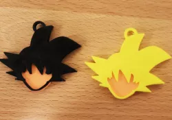 Goku Keychain (Fitted, Two Pieces)