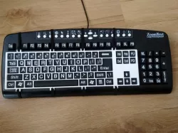 Keyguard for ZoomText V2 keyboard