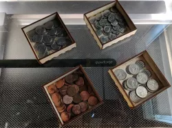 laser cut stacking coin sorter