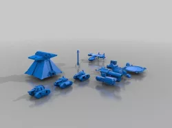 low poly Dune 2000 models