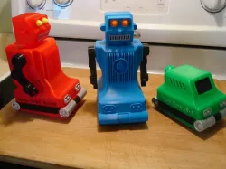 Mechanical Non Fall Robot & Space car. 3d print.