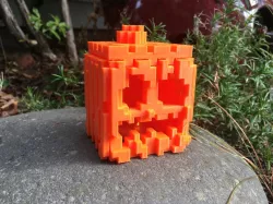 Minecraft Pumpkin and Jack-o-lantern, reduced support version