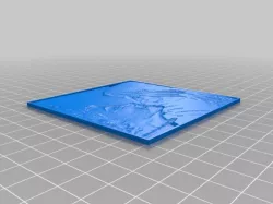 My Customized Lithophane (parametrized length and thickness)