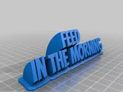 My Customized Sweeping 2-line name plate