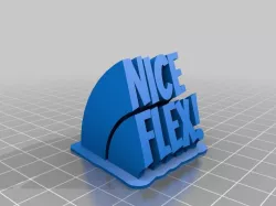Nice Flex! |My Customized Sweeping 2-line name plate