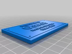 Osiris Nameplate