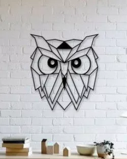 Owl Wall Sculpture 2D