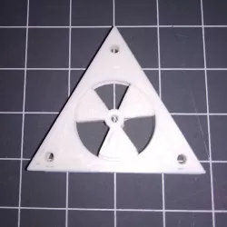 Rotating Nuclear Keyring (Print in place)