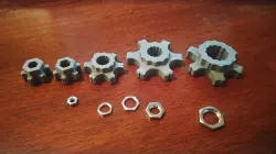 Short Stubby Nut Metric Drivers