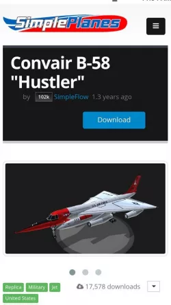 SimplePlanes B-58 Hustler