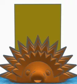 SpongeHog the Sponge Holding Hedgehog
