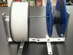 Spool holder (Tinker Toys for bigger boys)