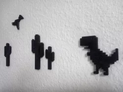T-Rex google chrome pixel art 