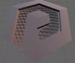 Textured photonsters pendant