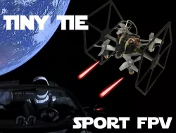 TINY TIE - 3D PRINTABLE INDOOR FPV TIE FIGHTER QUADCOPTER