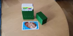 UNO Junior Spiel Box mit Anleitungsfach / UNO Junior Game Box with instruction pocket