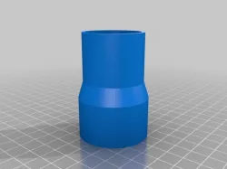 Vacuum pipe reducer
