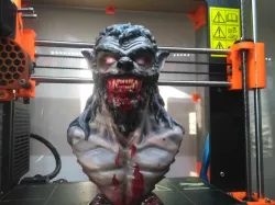 Werewolf bust