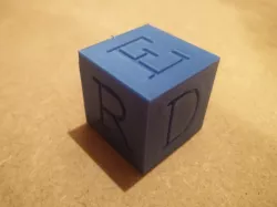 Word block dice