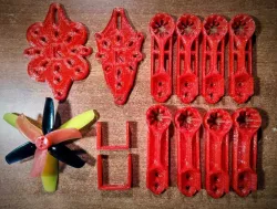 X-129R "Monster Whoop" - Micro Brushless 3D Printed FPV Quadcopter Drone Frame Kit