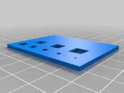 3D Printer Test - round and square holes