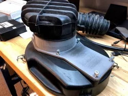 Adapter to use a Volvo 240 Kjet airbox in stock location for an LH fuel injection +T project 