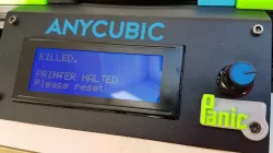 Anycubic Kossel Plus Panic Reset Button