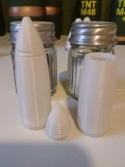 Artillery Shell Salt and Pepper Shakers