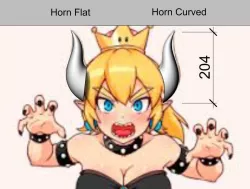 Bowsette Horns for Cosplay