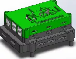 Boîtier "Jeedom" pour Raspberry et PiDrive avec ventilateur