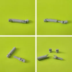 Cardanic coupling - HO scale 1:87 - model train transmission