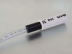 Connector for 5/16" Flexible PVC -to- 1/2" Schedule 40 PVC