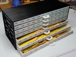 Customizable Remix of Resistor Storage Drawers